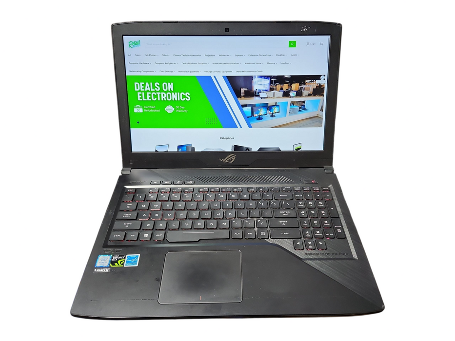 ASUS ROG Strix GL503V, i7-7700HQ 2.80GHz, 24GB DDR4, GTX 1050, 256GB NVMe  Lap200