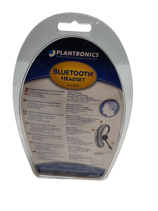 Plantronics M2500 Bluetooth Headset &