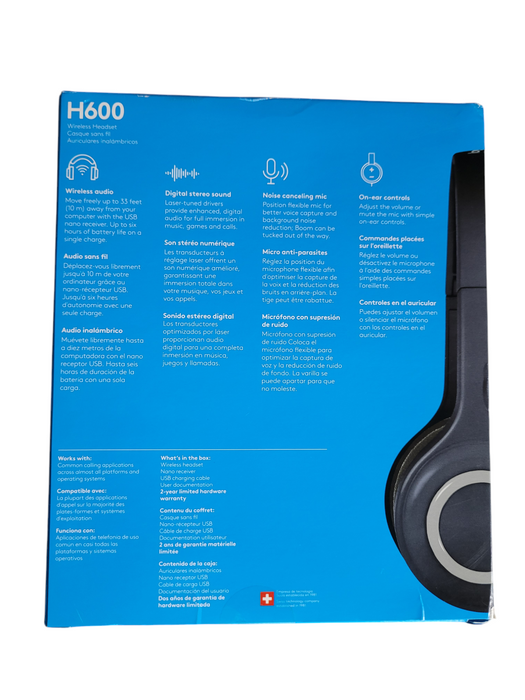 Brand New, Logitech H600 Wireless Headset headphones