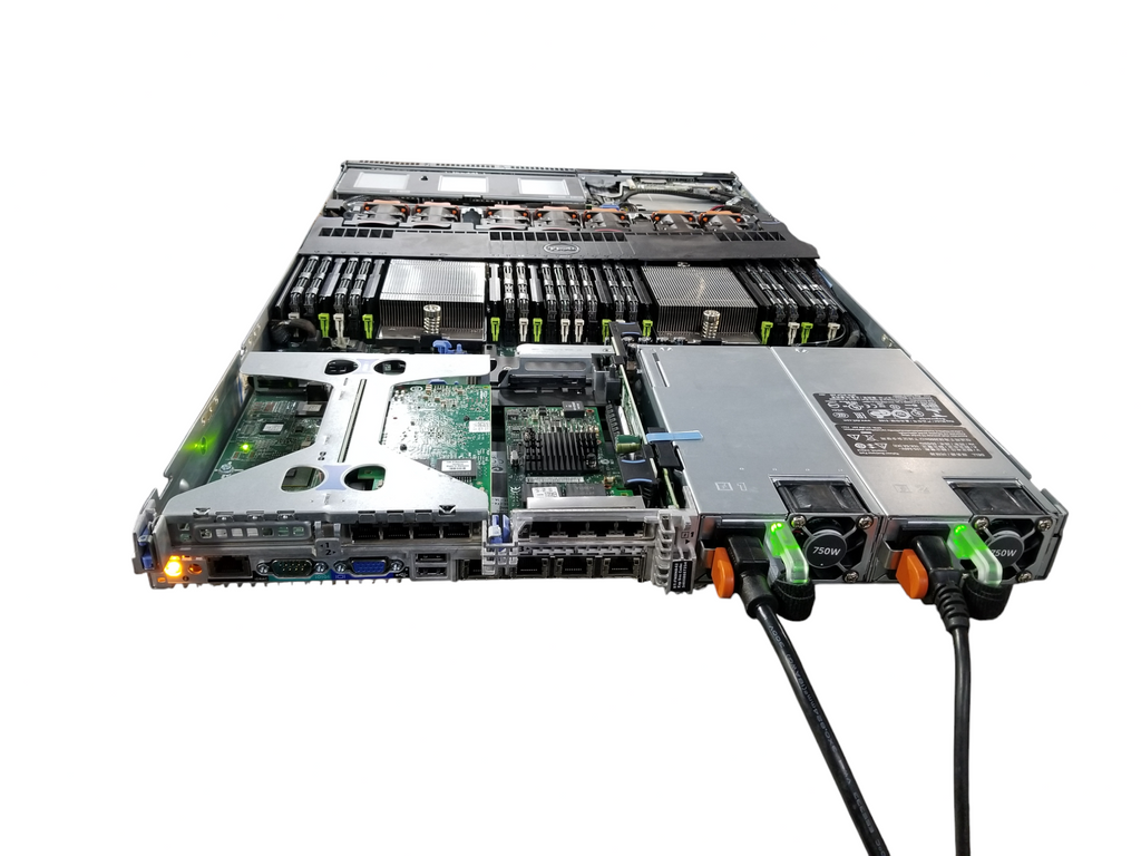 Dell PowerEdge R620 2x Xeon E5-2650L 128GB DDR3 2x750W PSUs No