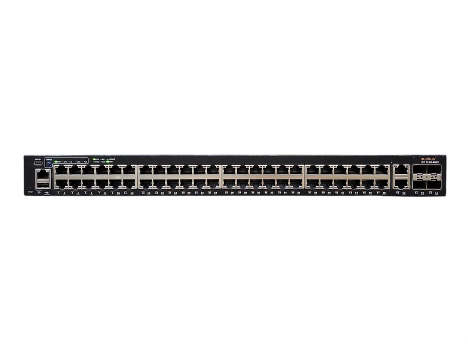 Ruckus ICX 7150-48PF-4X10GR, 48x Gigabit PoE+ 740W, 4x 10G SFP+ Switch