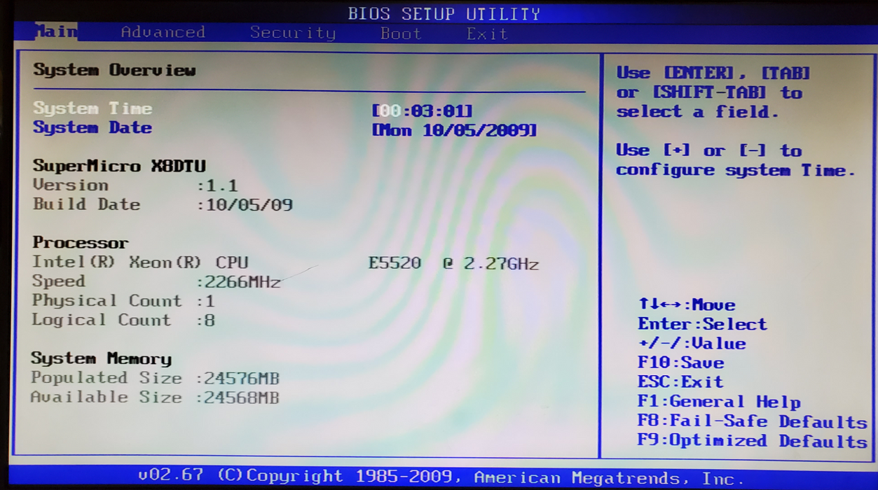 SuperMicro X8DTU-F Motherboard, 1x Xeon E5520, 24GB DDR3 - No HDD