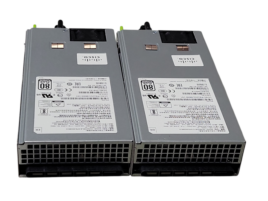 Lot of 2x Cisco UCSC-PSU2V2-650W 650Watt Server AC Power Supplies _