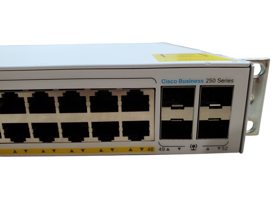 Cisco CBS250-48PP-4G V02 | 48-Port Gigabit PoE+ 195W Smart Switch Q