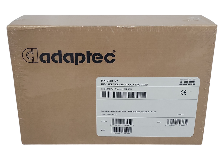 New IBM SERVERAID-8i Controller Adaptec 39R8729 _