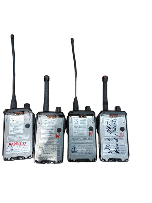 Lot 4x Icom F60 - UHF Handheld Radios