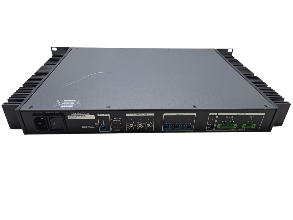 Extron XPA 2003C Xtra Audio Power Amplifier 240V, 60Hz w/ Rack Ears )