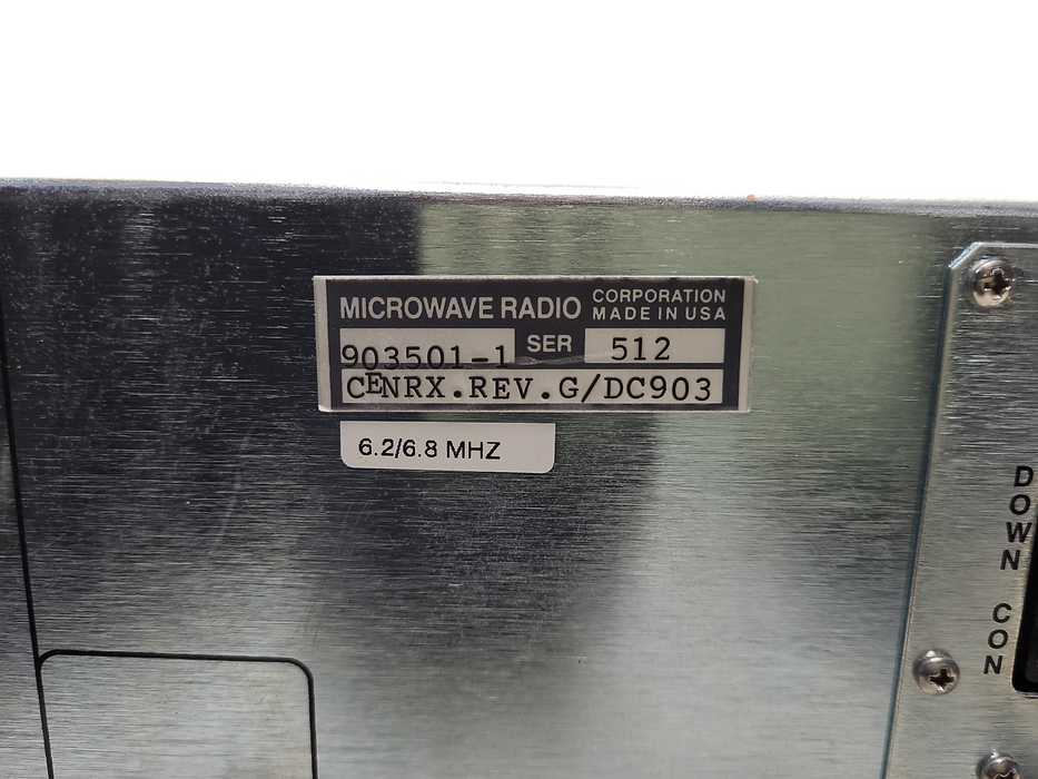 Microwave Radio Communications Central Receiver Microwave 903501-1 READ $