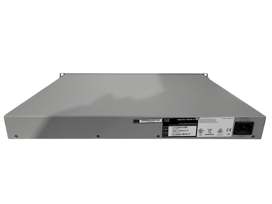 Cisco SG200-50FP 50-Port Gigabit PoE 2-Port SFP Smart Switch !