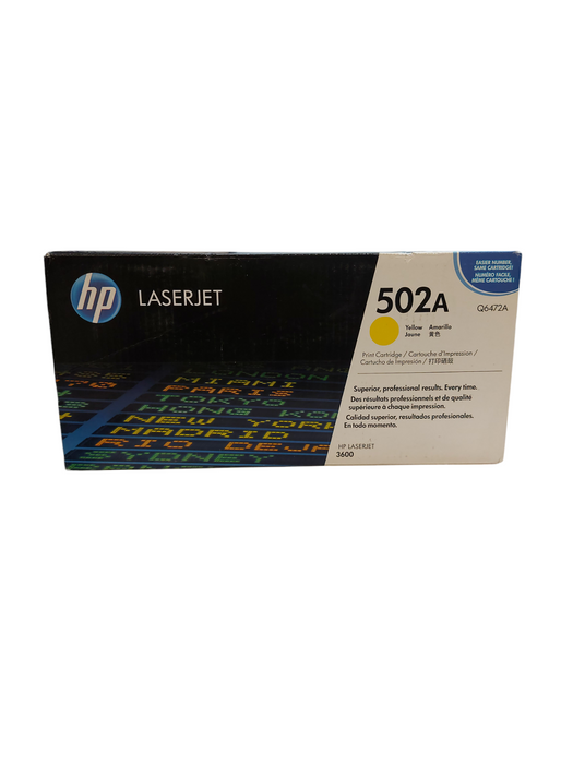 HP 502A (Q6472A) Yellow Original LaserJet Toner Cartridge