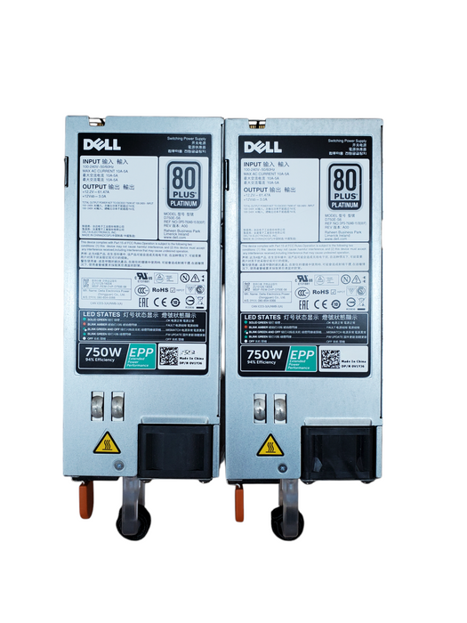 Lot 2x Dell 750W EPP Server Power Supply - 0V1YJ6