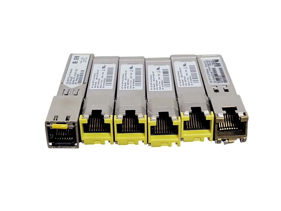 Lot of 6x HP 1Gb SFP RJ-45 Module 453578-001 Transceiver modules _