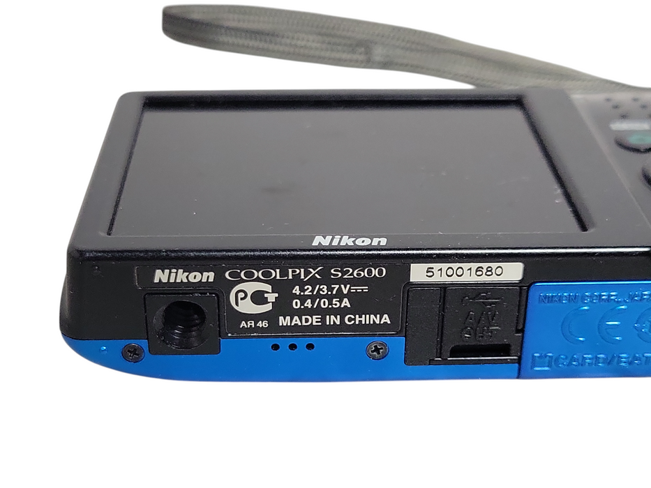 Nikon COOLPIX S2600 Digital Camera Battery 14.0MP 5X Zoom Blue _