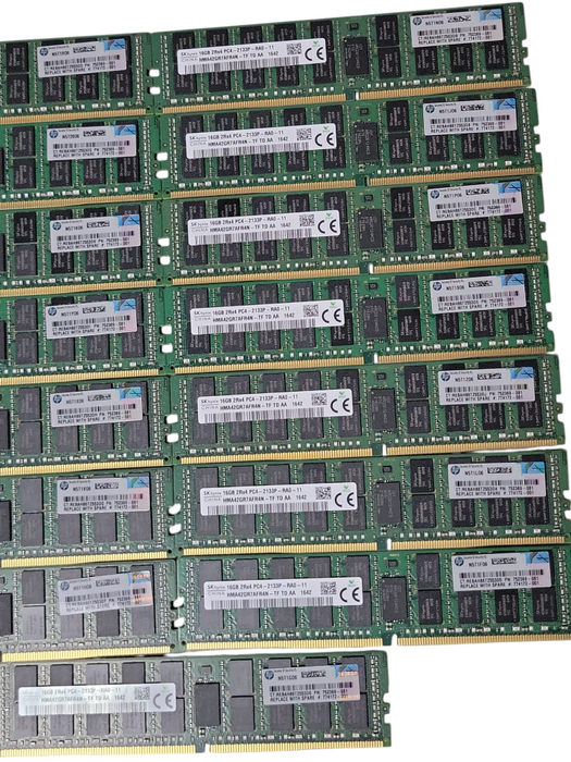 Lot of 15x SKHynix 16GB 2Rx4 PC4-2133P-RA0 DDR4 Server RAMs _