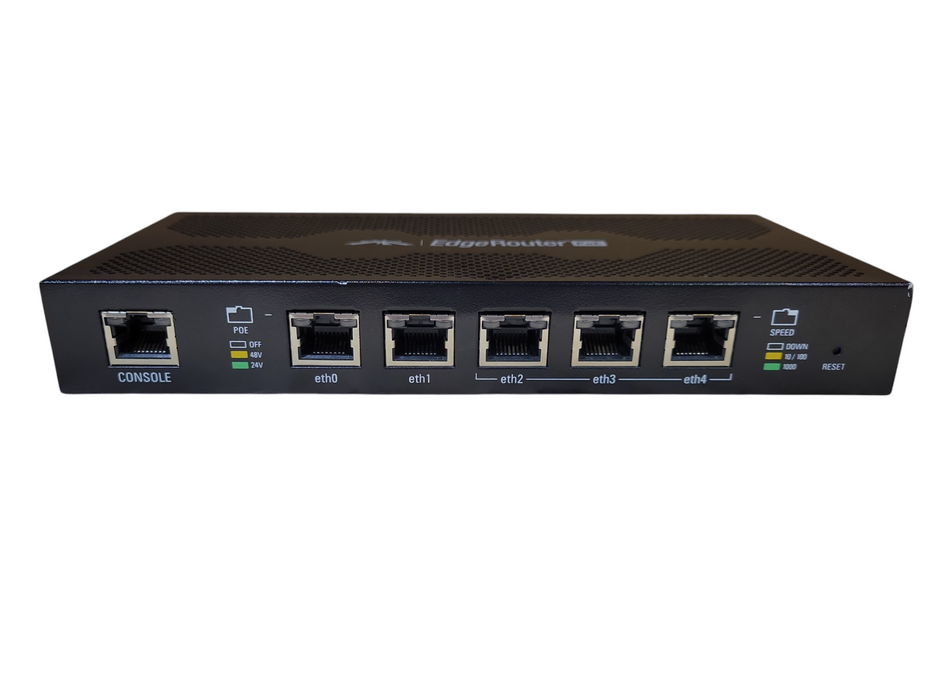 Ubiquiti ERPoe-5 EdgeRouter PoE Router, Factory Reset !