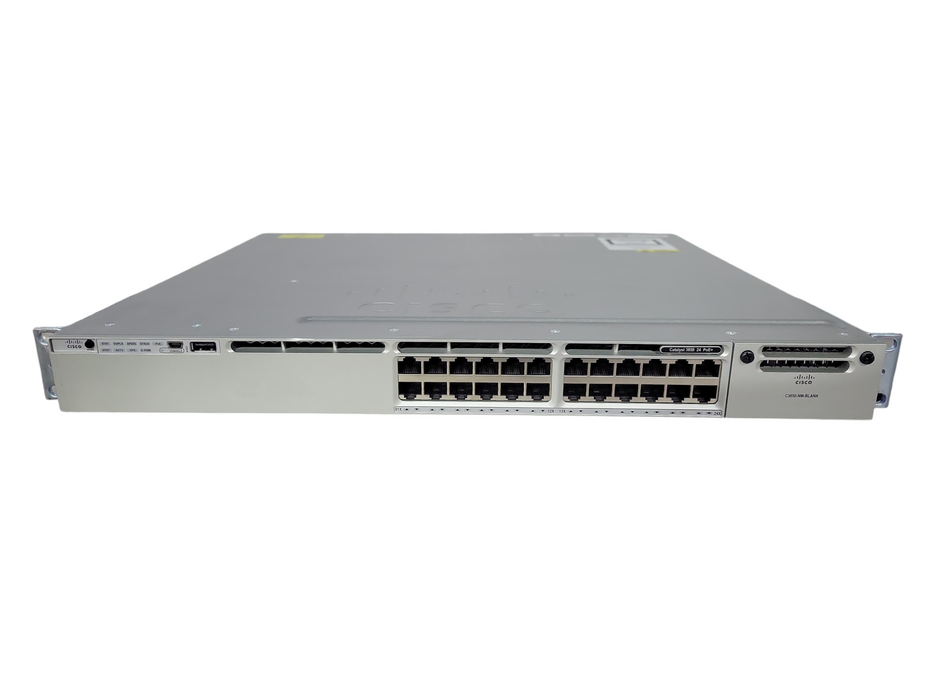 Cisco WS-C3850-24P-E 24-Port Gigabit PoE+ Switch !