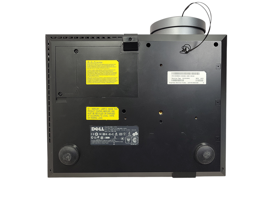 Dell 4210X 3500 Lumens DLP Front Pro Projector 568 Lamp Hours  $