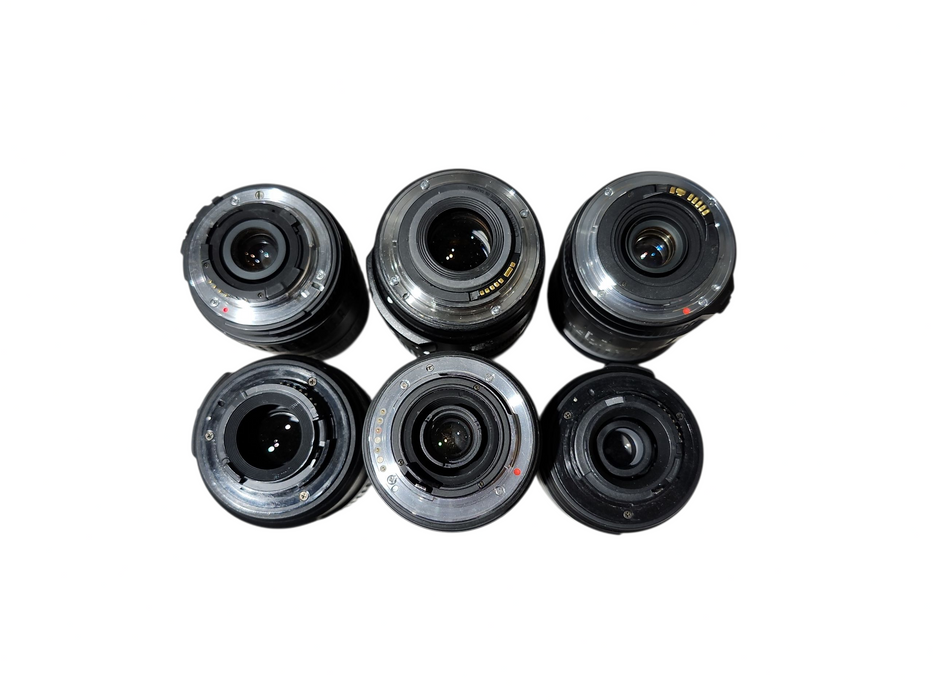 Lot of 6x Camera Lens, 2x Sigma, 1x Canon & 2x Nikon, Read Description