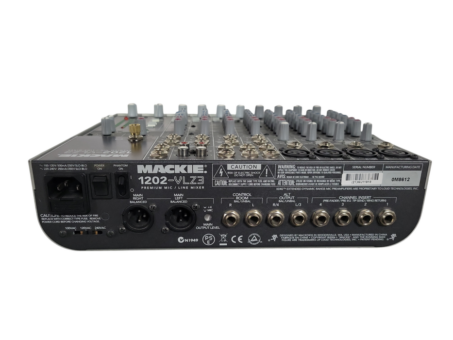 Mackie 1202-VLZ3 12-Channel Compact Recording/SR Mixer !