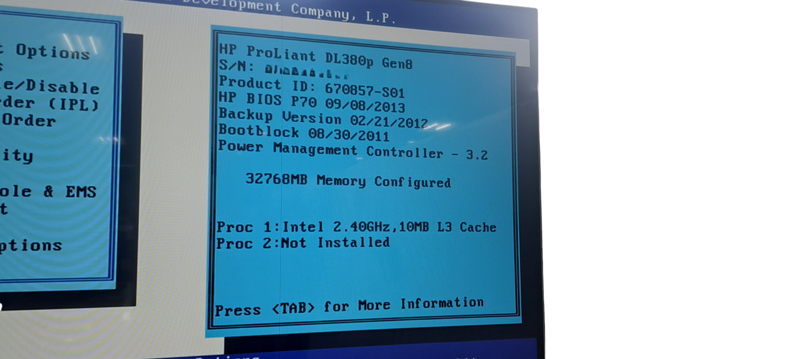 HP ProLiant DL380p Gen8 2U Xeon E5-2609 v2|32GB RAM| P420i| 2x460W PSU