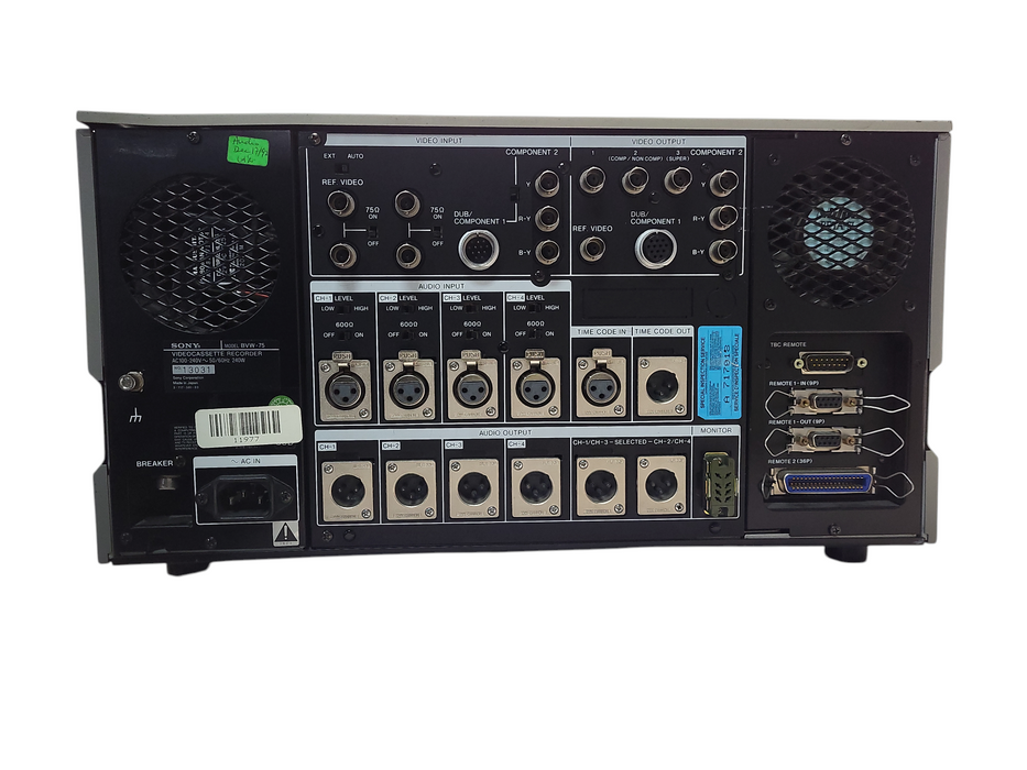 Sony Betacam SP BVW-75 Studio Editor Video Cassette Recorder READ $