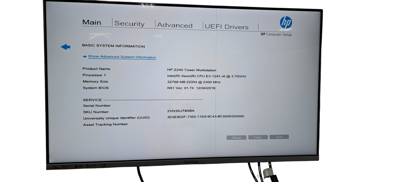 HP Z240 SFF Workstation|Xeon E3-1245 V6|32GB RAM|Quadro K2200|No HDD