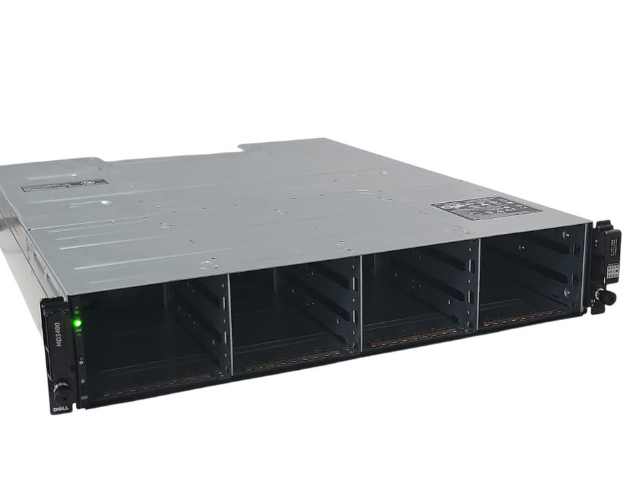 Dell PowerVault MD3400 Storage 12x 3.5" bays 2x 12G-SAS-4 Controller 2x 600W  _