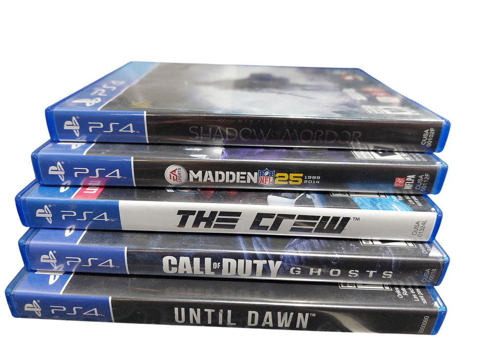 Bundle of 5- PS4 Games Various Titles  =