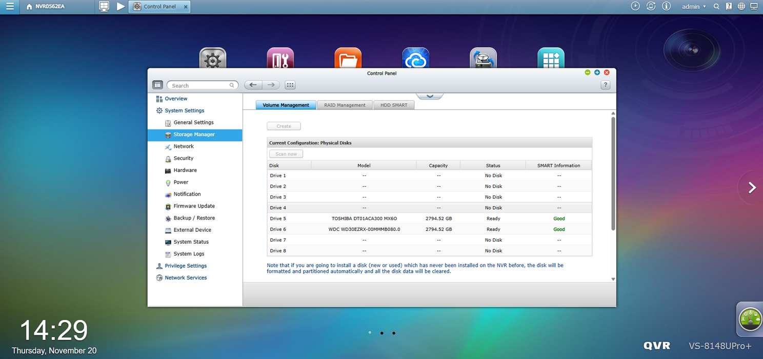 QNAP VS-8148U-RP Pro+ 48-Channel 8-Bay 2U VioStor NVR $
