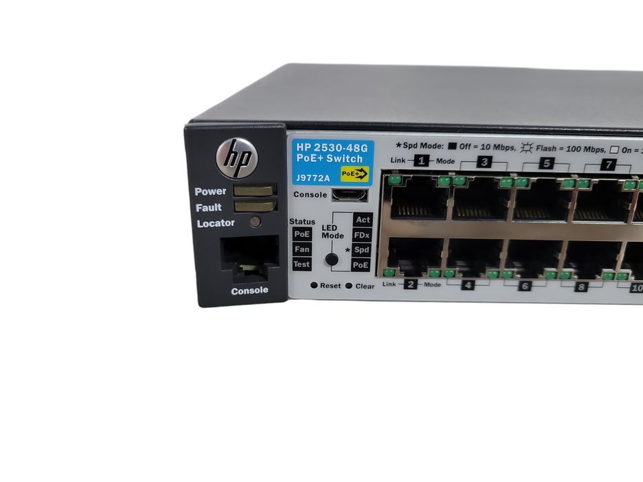 HP 2530-48G PoE+ J9772A 48 Port Gigabit PoE+ 4x SFP Network Switch !