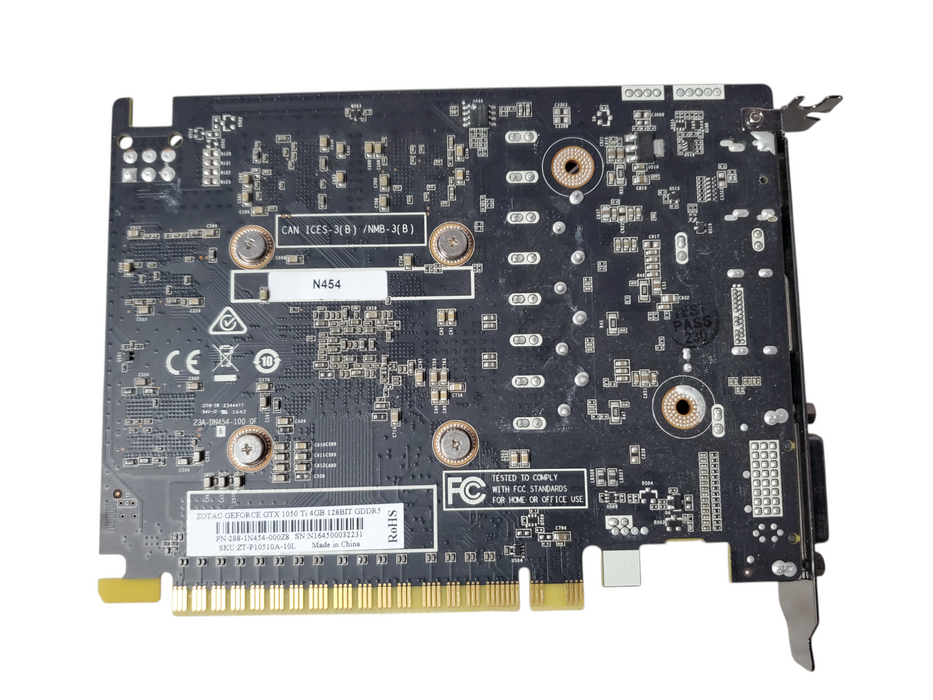 Zotac GeForce GTX 1050 Ti 4GB GDDR5 Graphics Card Q