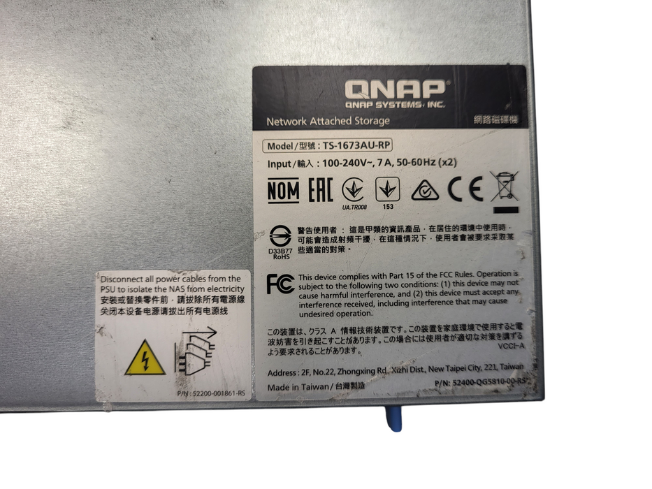 QNAP TS-1673AU-RP-16G-US High-Performance Rackmount NAS 2 x 2.5G Port $