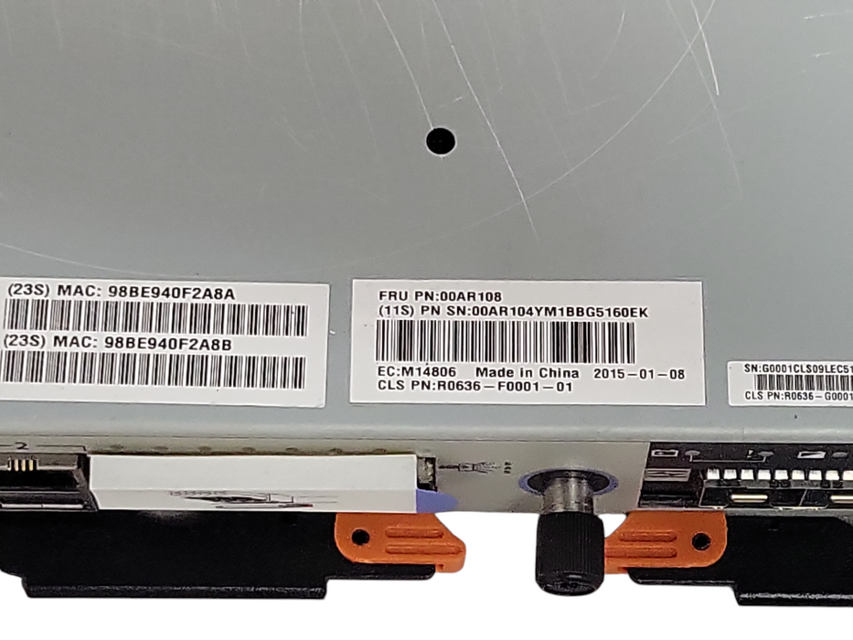 Lot of 2x IBM Storwize 6Gbps SAS 00AR108 V3700 Storage Controller, READ _