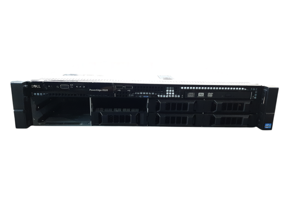 Dell PowerEdge R520 2U, Xeon E5-2440 2.40GHz, 64GB RAM, 2x PSU, H710m, NO HDD