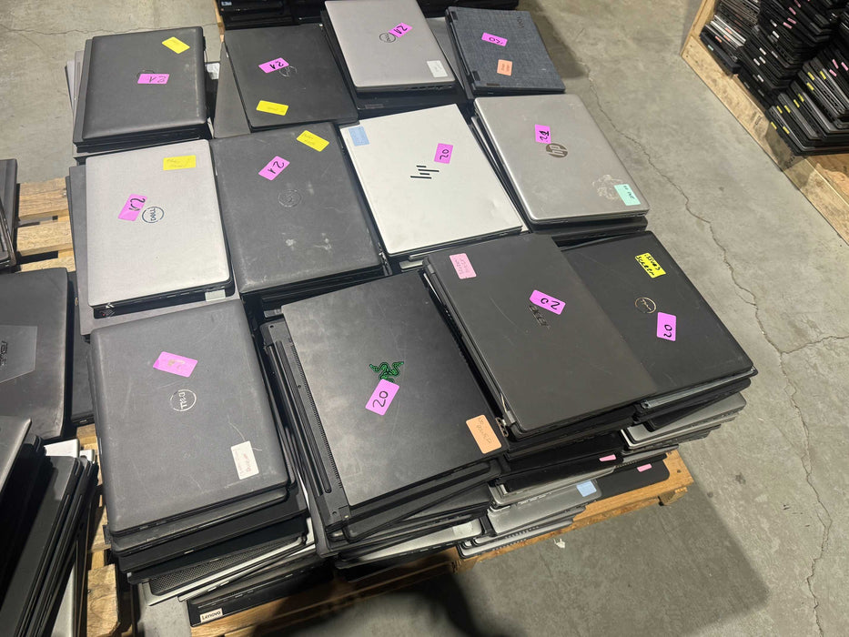 Lot 240x Mixed brand 9-12th gen Laptops | PARTS Only (HEP2-28)