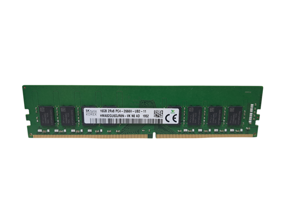 SK Hynix 16GB 2Rx8 PC4-2666V-UB2 DDR4 Desktop Memory | HMA82GU6DJR8N-VK )