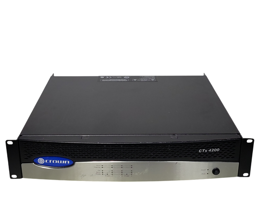 Crown Audio CTs-4200 Four-Channel Power Amplifier 2U Rackmount Amp, READ _