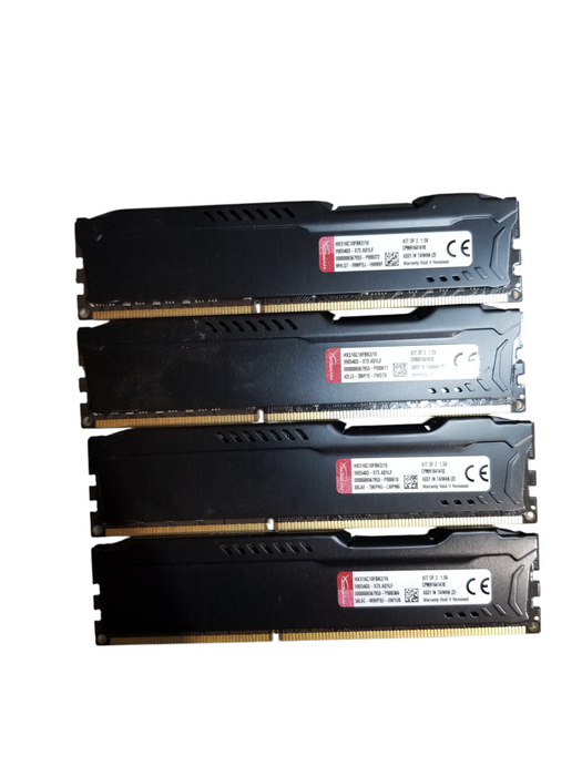 Kingston 32GB (4x8GB) HX316C10FBK2/16 FURY HyperX DDR3 Desktop RAM