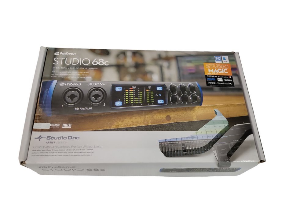 PreSonus Studio 68c USB-C Audio Interface 24-bit / 192 kHz 6x6 USB-C (NEW) %