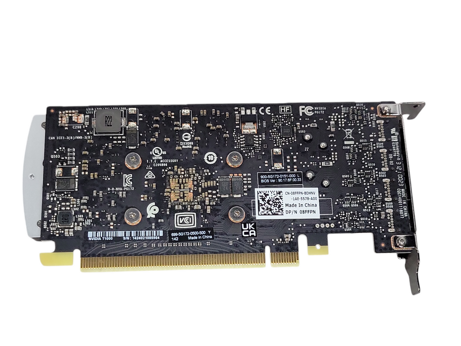 Dell NVidia Quadro T1000 4GB mini DPx4 Graphics Card with Low Profile Brack _