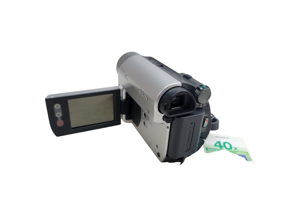 Sony DCR-HC52 Silver MiniDV HandyCam Camcorder w/ Battery %