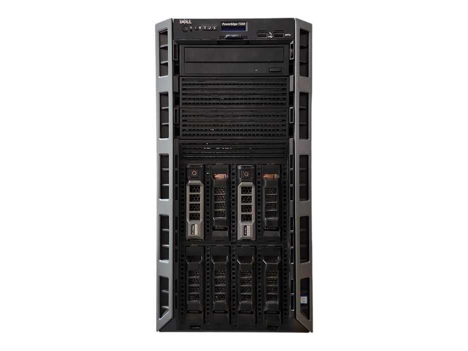 Dell PE T330 8x3.5", Xeon E3-1220v6, 16GB DDR4, No RAID & HDD, 350W