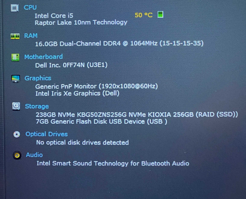 Dell Latitude 5440 Core i5-1345U@1.60GHz vPRO 16GB RAM 256GB SSD READ! Q Lap200