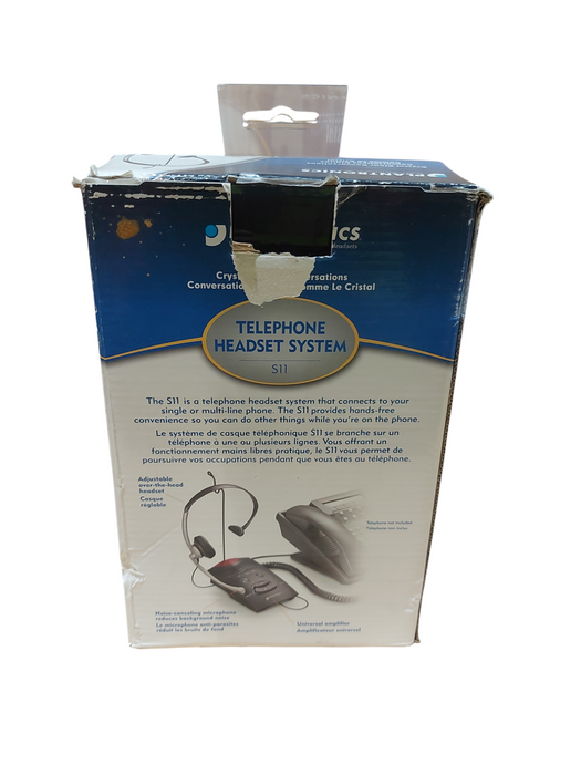 Plantronics S11 Telephone Headset System with Over-the-Head Headset