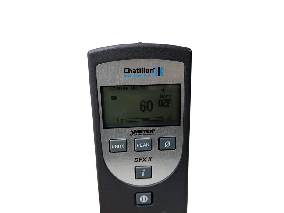 Chatillon Ametek Force Gauge DFX II Series Digital Force Gauge 50LBF/250N )