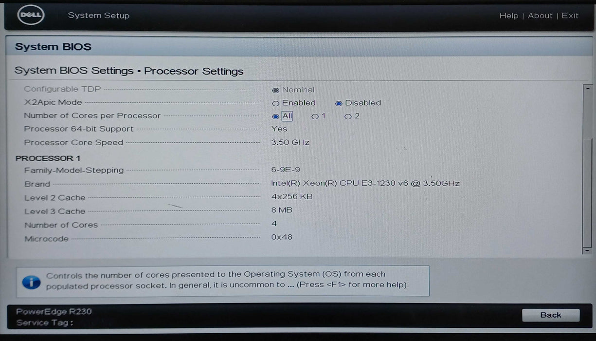 Dell PowerEdge R230 1U 2x3.5", Xeon E3-1230 v6, 16GB DDR4, PERC H330