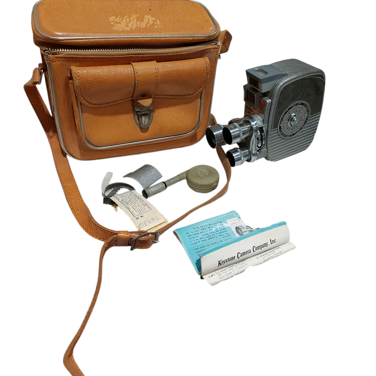 1950's Vintage Keystone 8MM Movie Camera K 27 Capri Triple Lens in