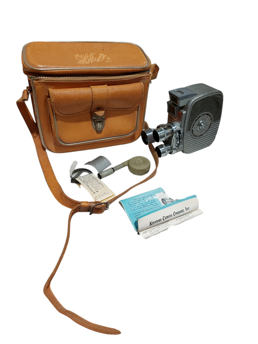 1950's Vintage Keystone 8MM Movie Camera K 27 Capri Triple Lens in Case  =