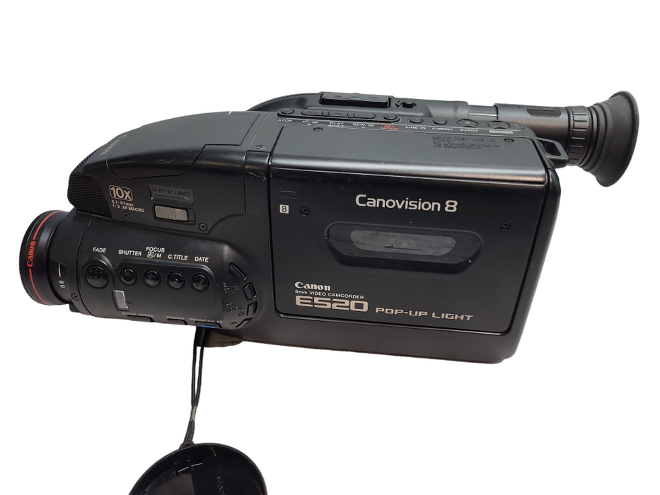 Canon E520 8MM Video Camcorder Canovision 8 with Case and Accessories Vintage &