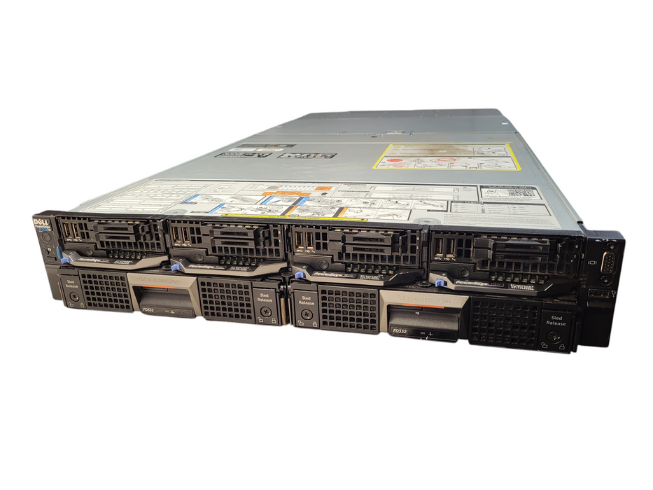 Dell Poweredge FX2S w/ 4x FC430 2x E5-2630 v4 2.2GHz 8GB DDR4 FD33xD $